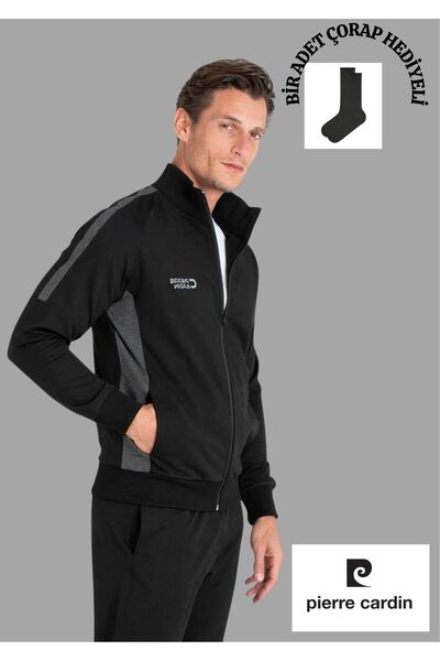 Pierre Cardin Seasonal Zippered & Pocketed Straight Leg Tracksuit Set Th0Clvr35Pcvr
