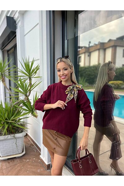 For Angels Πουλόβερ oversized με κασκόλ