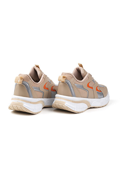 KAJILA Women's Beige Sneaker Casual Orthopedic Sports Shoes