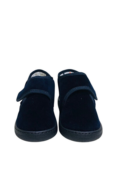 Stella Pendenza Синій оксамит Kids Дитячі унісекс капці на липучках Зручна нековзна підошва Домашні капці Взуття KP-1004