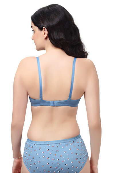 RAJNI Women's T-Shirt Bra PolyCotton Soft Remvable Padding Seamless Medium Coverage WireFree