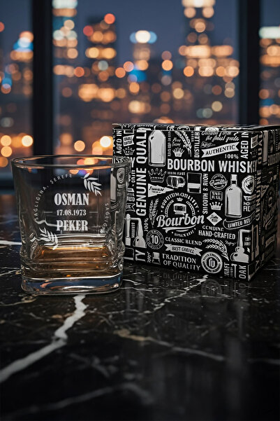 hediyemen Arkadaşa Hediye İsimli Viski Kadehi – Saturn Serisi Özel Kutulu Hediyelik