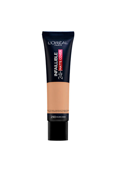 L'Oreal Paris Matte foundation Infaillible 24H Matte Cover 290 Golden Amber, ...
