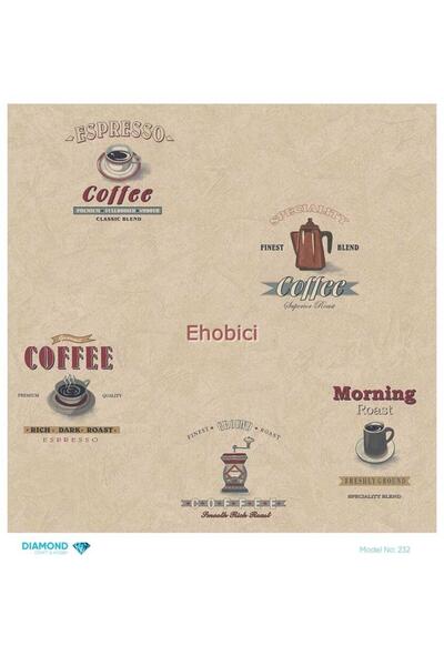 ehobici ورق ديكور نحاسي ماسي - 232 - 30x30