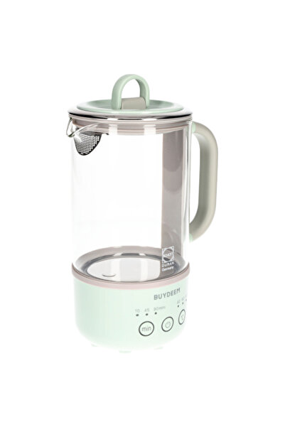 BUYDEEM Electric kettle K314, 300W, 0.6 l, 3-stage timer, 3 temp settings, Keeps warm 8 hours, Green