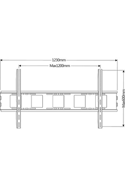 HAMOOD TV SA Classic Wall Mount Bracket for TV 42-110 Inches, Slim Design 3cm, 100kg Weight Capacity