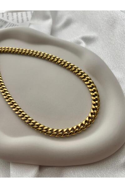 GORALİS JEWELRY Sık Gurmet Çelik Gold Kolye