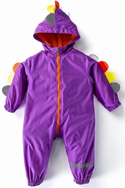 ZERA KIDS New Season Dinosaur Figured Hooded Cotton Lined Unisex Baby & Kids ...