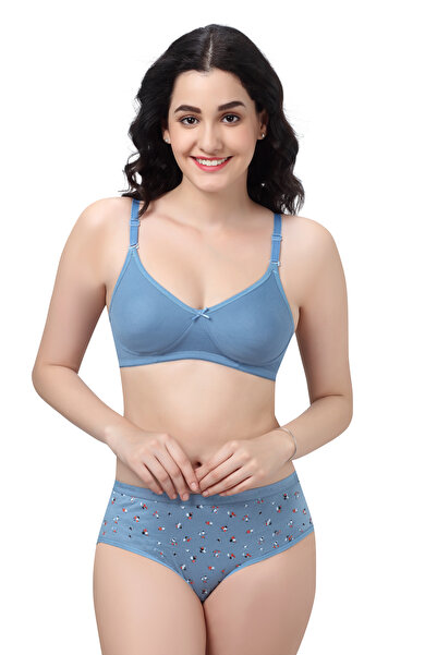 RAJNI Women's T-Shirt Bra PolyCotton Soft Remvable Padding Seamless Medium Coverage WireFree