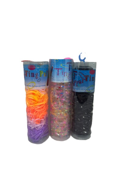 BERG ATELIER 3-Piece Transparent Colorful Non-Breakable Rubber Buckle Perm Ru...