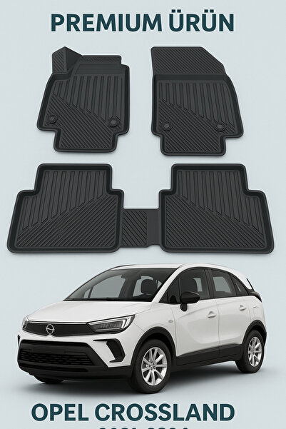 Black Gold Opel Crossland 2021-2024 3D Havuzlu Oto Paspas Premium