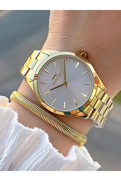 Slazenger Çelik Kordon 5 Atm Suya Dayanıklı 2 Yıl Garantili Kadın Kol Saati B...