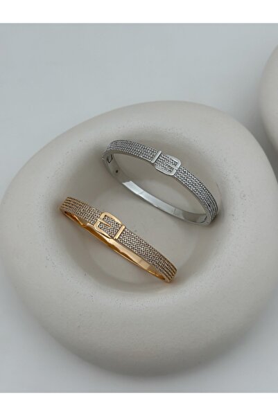 ŞekerAksesuar Özel Seri Tırtık Desenli Kemer Model Kelepçe Bileklik