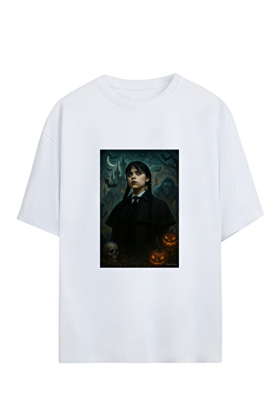 GraffTee تي شيرت قطني كبير الحجم للجنسين من WEDNESDAY