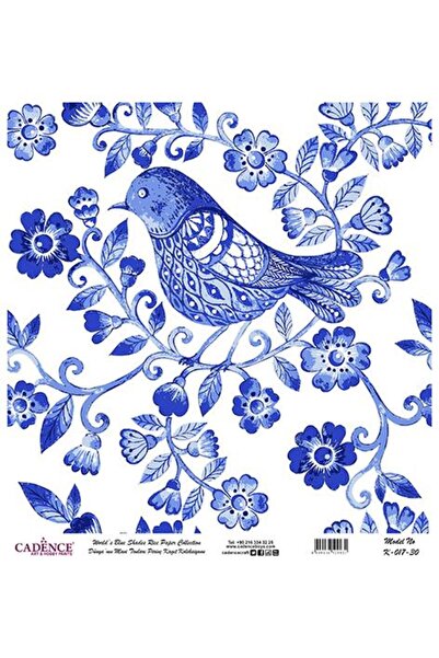 Cadence Blue Shades of the World Rice Decoupage Paper - K-017