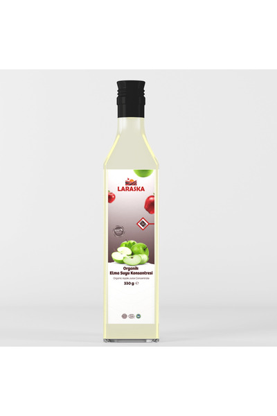 Laraska مركز عصير التفاح العضوي 330 جرام، مركز عصير التفاح المعتمد عضويًا