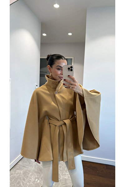 sinemkivanc co Kemer Detaylı Kaşe Panço