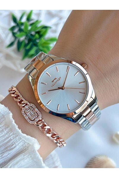 Slazenger New Season Elite Model 50 Mt Water Resistant Bracelet Gift Women's Wristwatch Vs.Blkt.0597