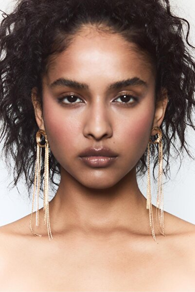 Stradivarius Chain cascading earrings
