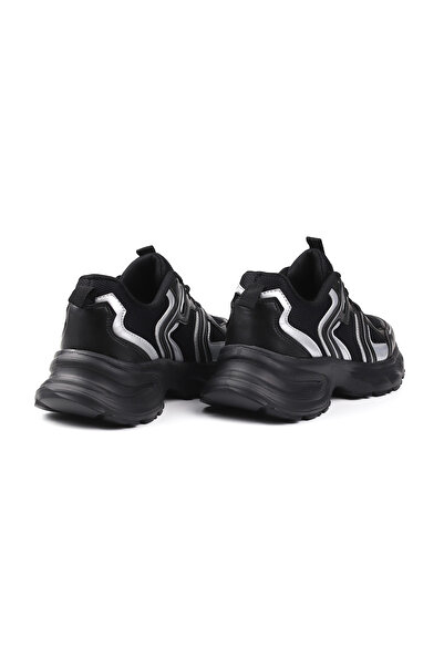 KAJILA Women's Black Mesh Sneaker Casual Orthopedic Sports Shoes