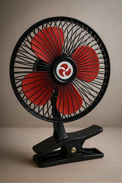 zola Portable car fan, 7.5 cm, 12V, adjustable angle, clip mount, cigarette lighter socket power supply