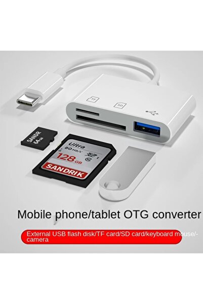 OEM Jmax 3-in-1 USB Type-C Card Reader Adapter for SD TF USB