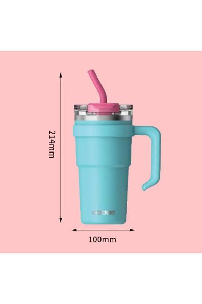 DODGE Trekking Steel Thermos Mug 750ml Turquoise