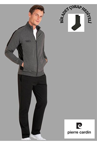 Pierre Cardin Seasonal Zippered & Pocketed Straight Leg Tracksuit Set Th0Clvr35Pcvr