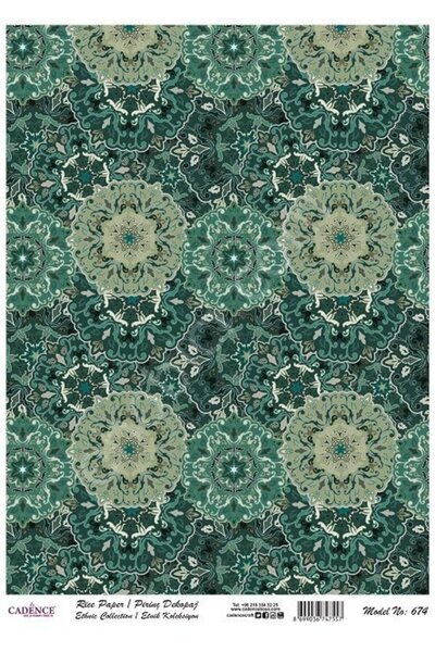 Cadence Brass Decoupage Paper Model - 674