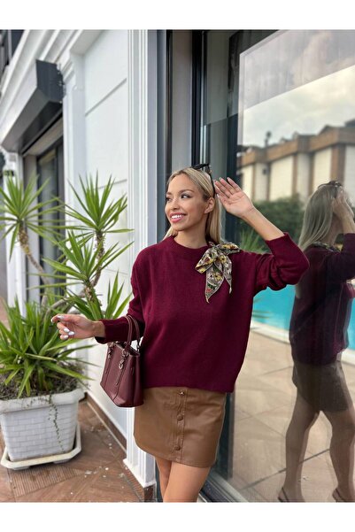 For Angels Πουλόβερ oversized με κασκόλ