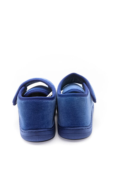 Stella Pendenza Μπλε βελούδινο παιδικό παπούτσια Unisex με Velcro Άνετη αντιολισθητική σόλα για το σπίτι KP-2012