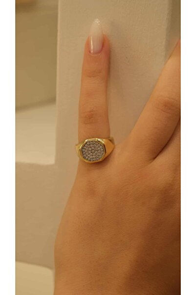 Jerie Zircon Stone Hexagonal Knight Finger Adjustable Ring