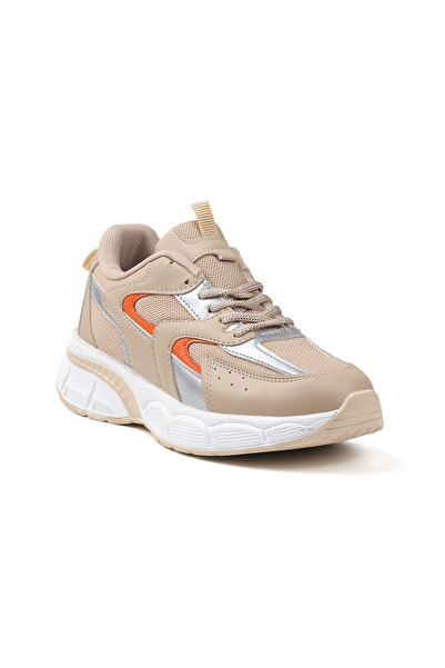 KAJILA Women's Beige Sneaker Casual Orthopedic Sports Shoes