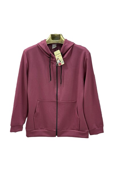 Gündoğan Zippered Hooded Kangaroo Pocket Cotton Sweatshirt