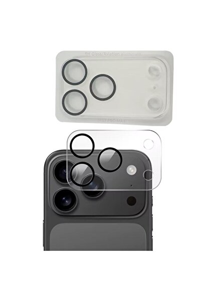 Noppax Iphone 17 Pro Max tam kapatan kaliteli Kamera Koruyucu 9h Ultra Hd Kamera Lens Ve Yüzey Koruma