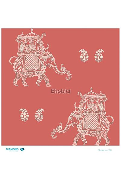 ehobici ورق ديكور نحاسي ماسي - 130 - 30x30