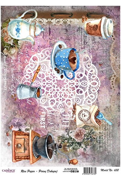 Cadence Brass Decoupage Paper - Model 652