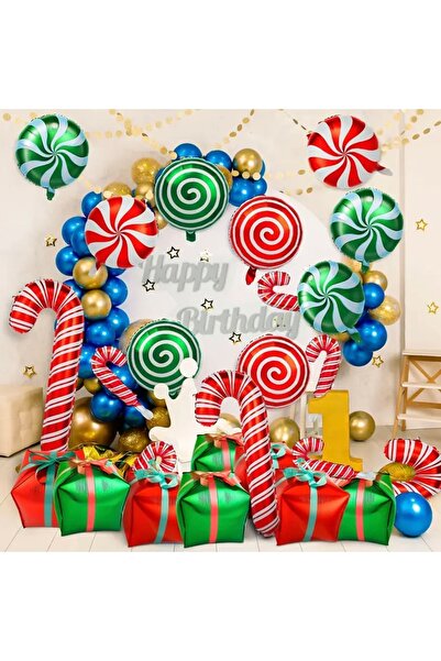 arredamento مجموعة بالونات عيد الميلاد الكبيرة مكونة من 28 قطعة