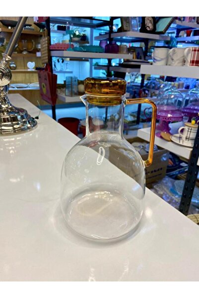 ÇIRPAN EV AMBER CAM KAPAKLI SÜRAHİ/YAĞDANLIK 1800ML