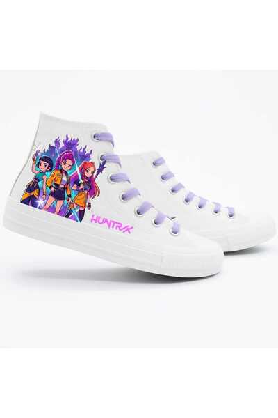 amazoondesing Demon slayers huntrix cu imprimeu Pantofi sport alb pentru fete