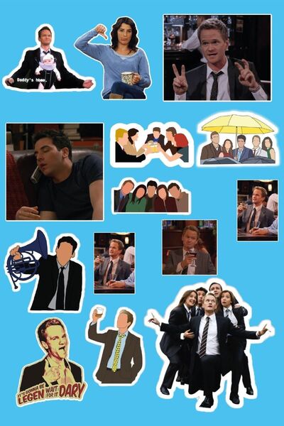 Hediyeni Al مجموعة ملصقات How i Met Your Mother Seri 1 |   ملصق للكمبيوتر الم...