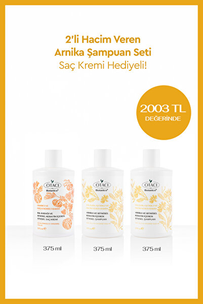 Otacı Arnika Şampuan Seti - Saç Kremi Hediyeli