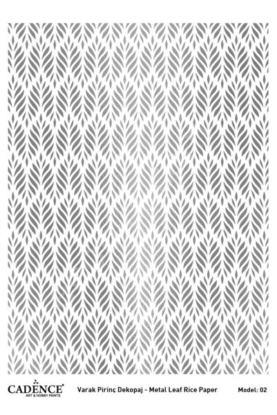 Cadence Silver Leaf Brass Decoapaj Paper - Model 02