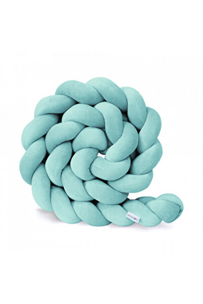 Sparrow Protectie impletita pentru patut copii, din bumbac catifelat, Sparrow...