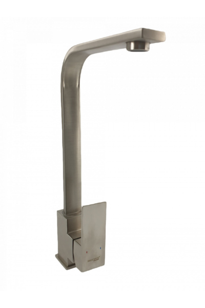 Mixxus Baterie bucatarie KUB-011 din otel inoxidabil, Monocomanda, Racorduri ...