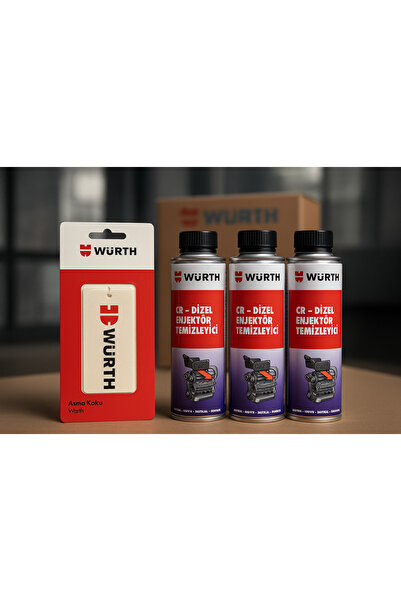 Würth Dizel Enjektör Temizleyici Katkı 3x300 ML-Asma Koku Hediyeli