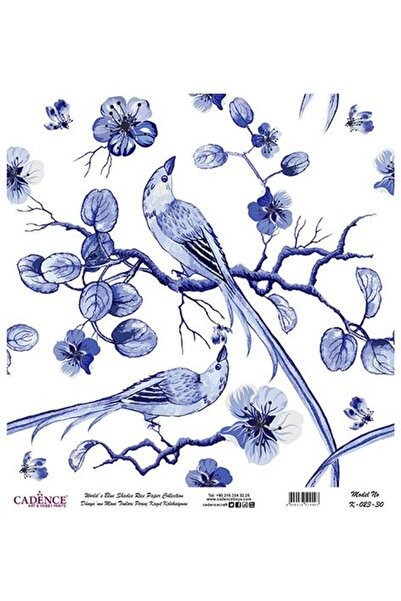 Cadence Blue Shades of the World Rice Decoupage Paper - K-023