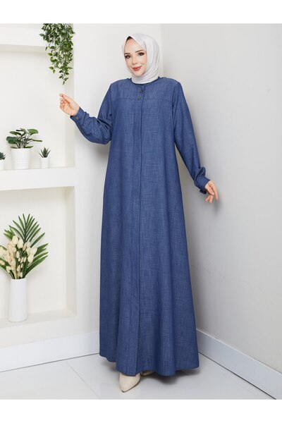 AKNER ZARİF GÜNLÜK KOT GÖRÜNÜMLÜ FERACE