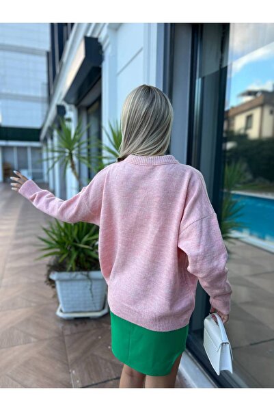 For Angels Πουλόβερ oversized με κασκόλ