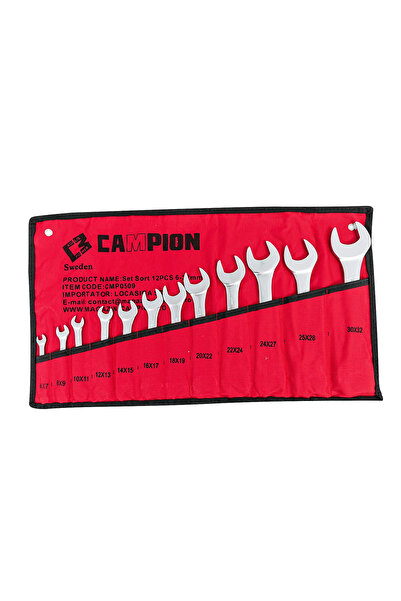 Campion 6-32 12-piece open-end wrench assortment set